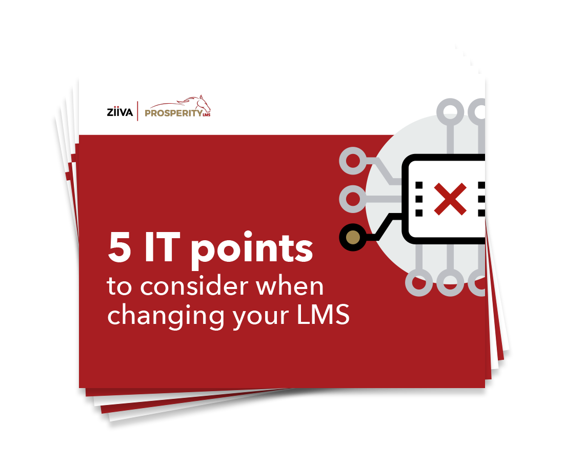 The cover of "5 IT points to consider when changing your LMS" The cover of "5 IT points to consider when changing your LMS"