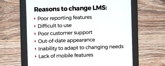 Reasons to change your LMS
